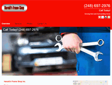Tablet Screenshot of haroldsframeshop.net